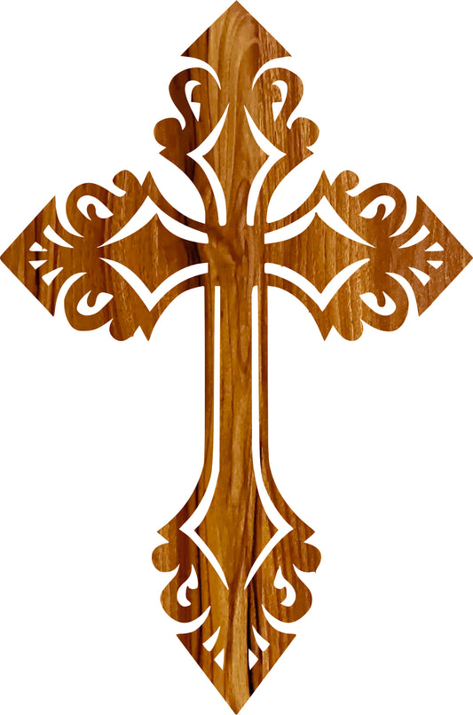 Christian Cross Wooden Wall Art