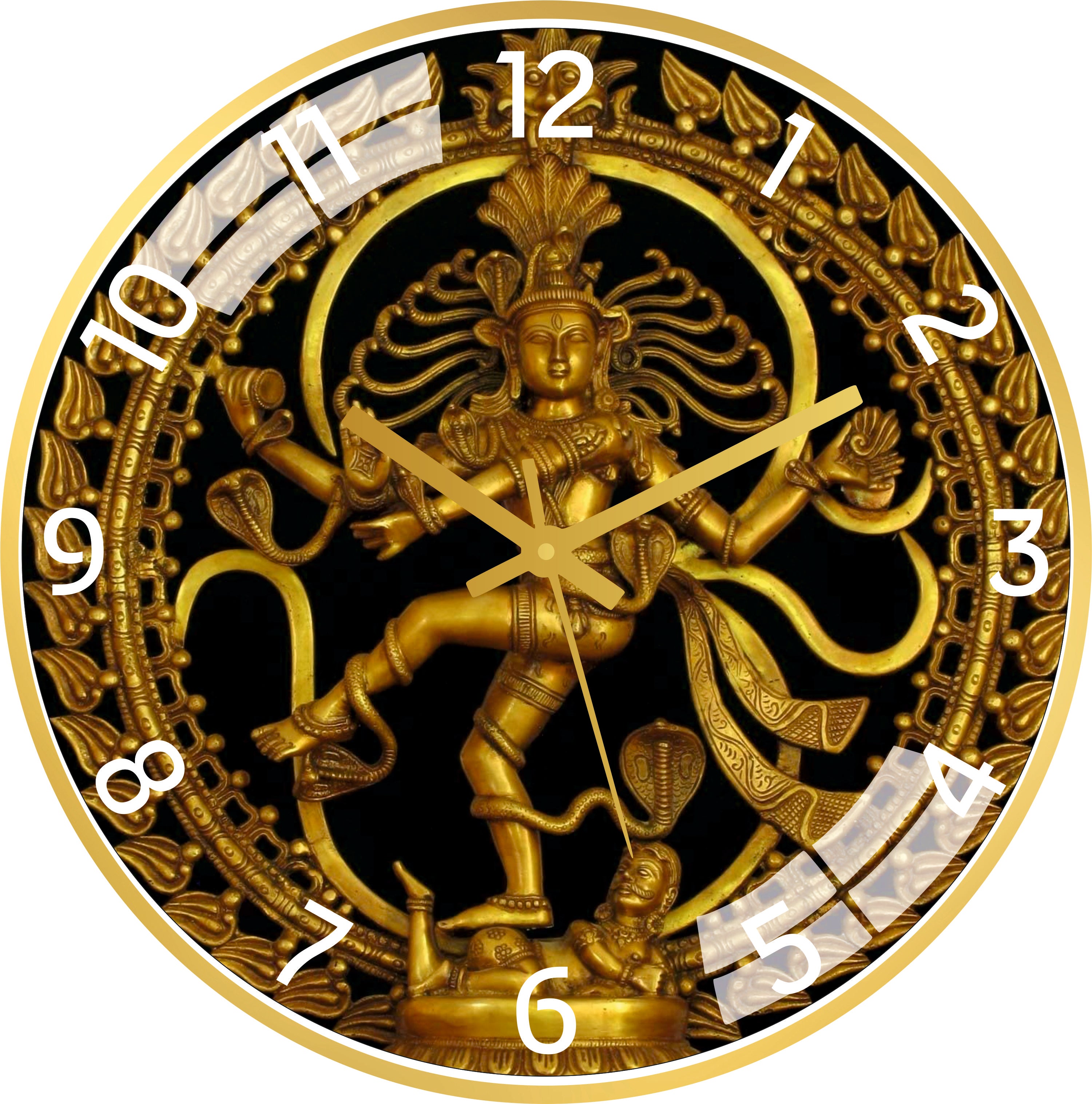 God Natraj Wall Clock
