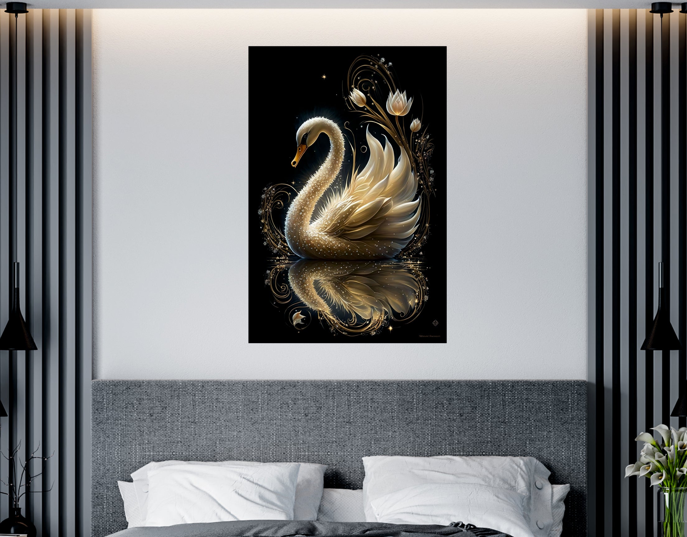 Acrylic Swan Wall Art