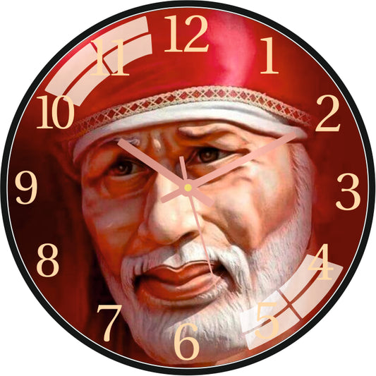 Sai Baba Wall Clock