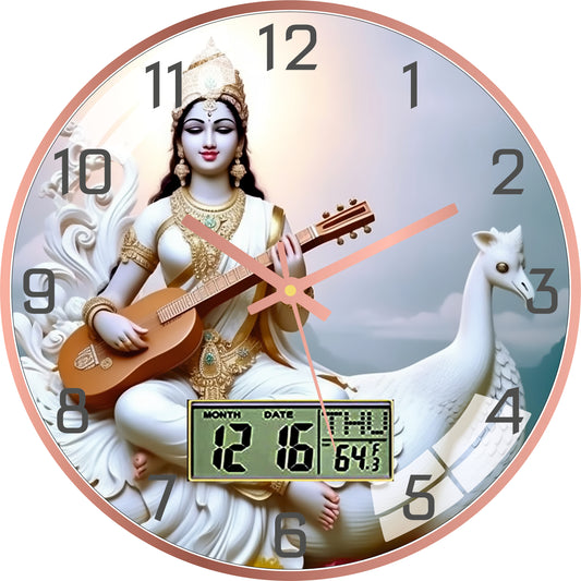 Sarasvati Devi Wall Clock