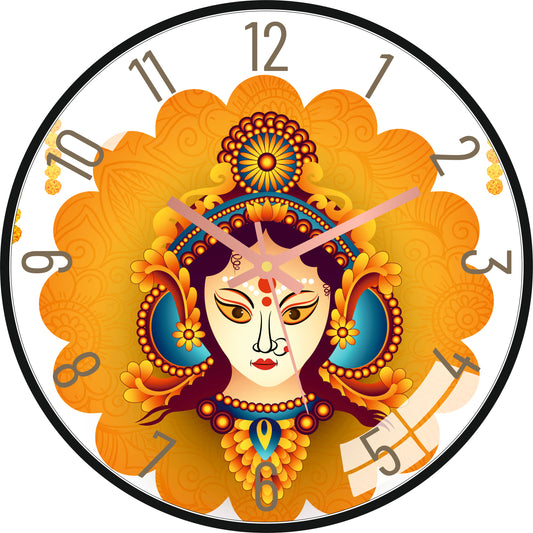 Durga Maa Wall Clock