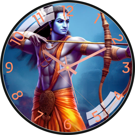 God Rama Wall Clock