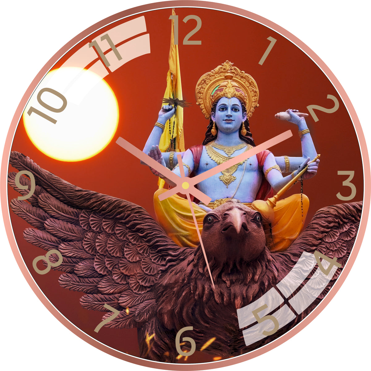 Lord Vishnu Narayan Wall Clock
