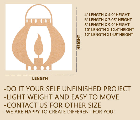 MDF Lantern creative Design Cutout