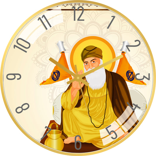 Sikh Guru Nanak Wall Clock