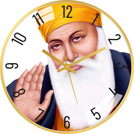 Sikhism Guru Nanak Wall Clock