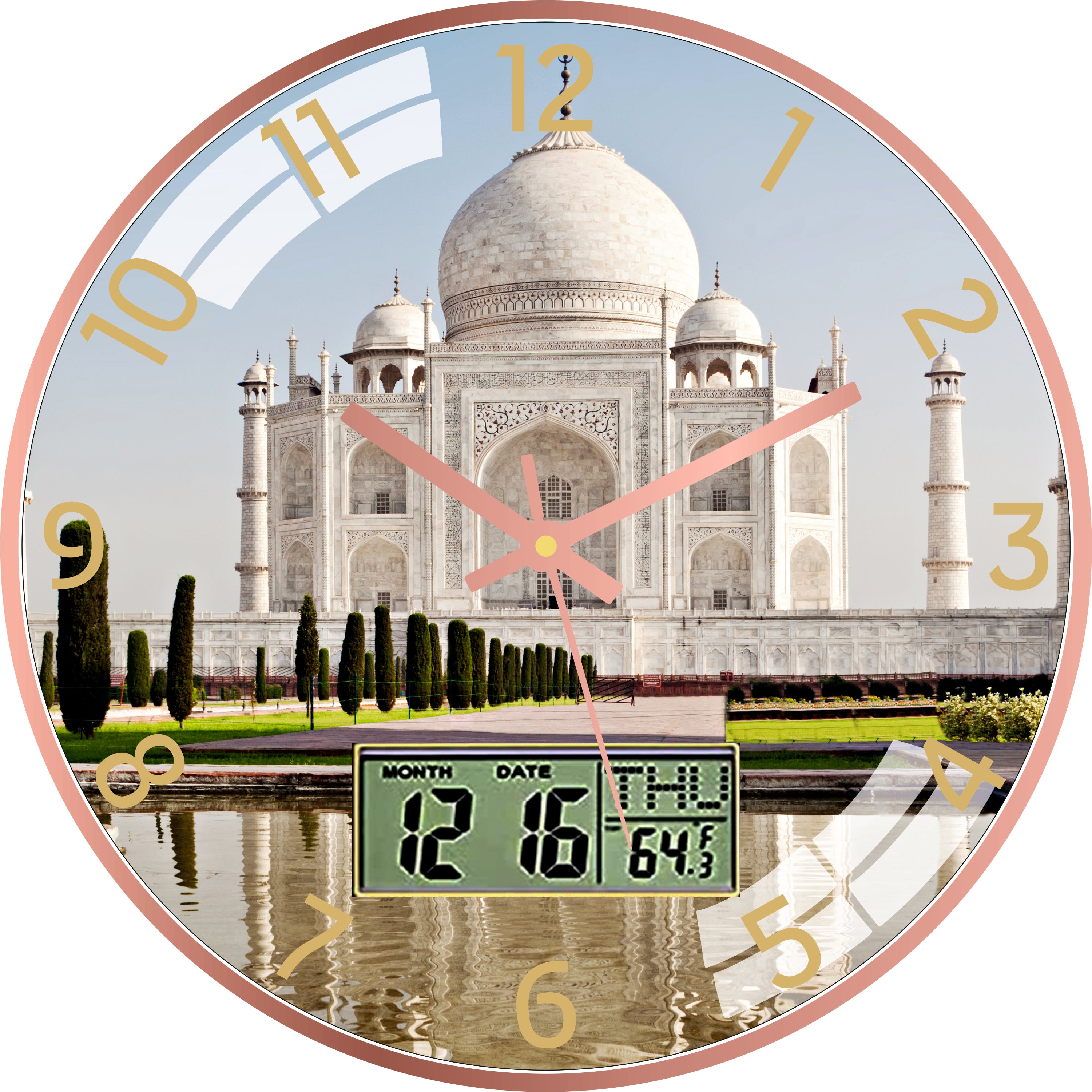 Wonder Taj mahal Wall Clock
