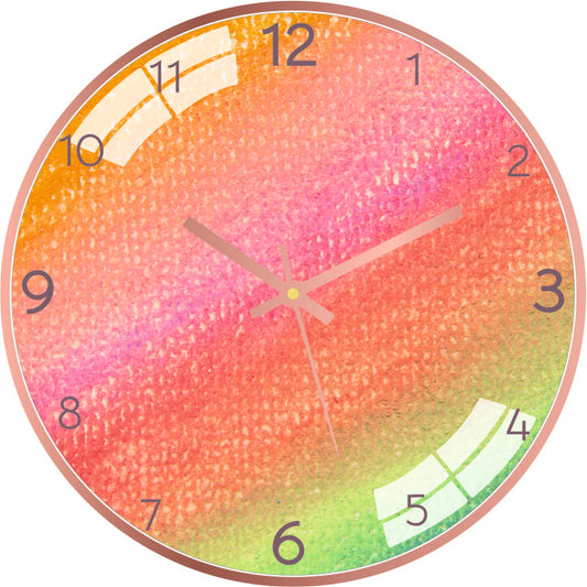 Watercolor Gradient Wall Clock