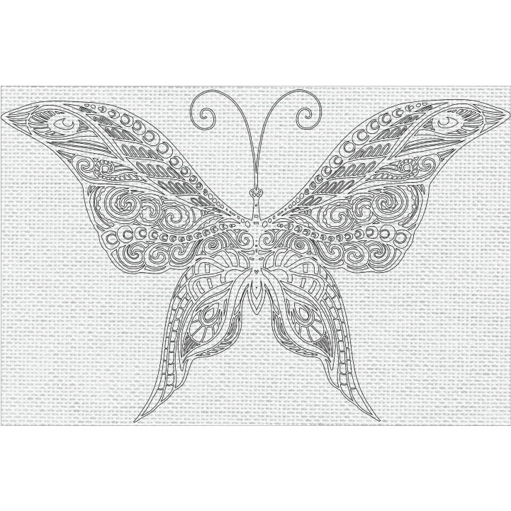 Canvas and MDF Butterfly Pre-Marked Framed Base for Painting