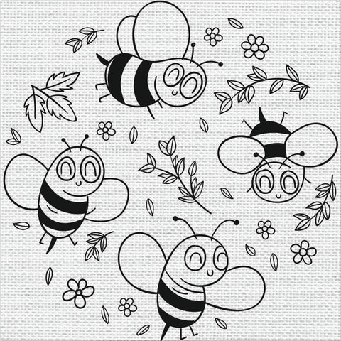 Bees DIY Frame Canvas Base