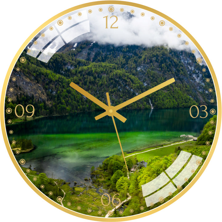 Green Nature Wall Clock
