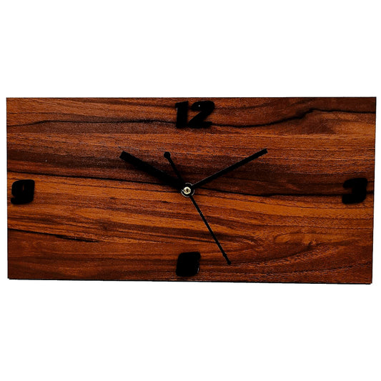 Rectangle Wooden Clock
