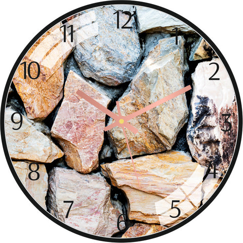 Colorful Stone Wall Clock