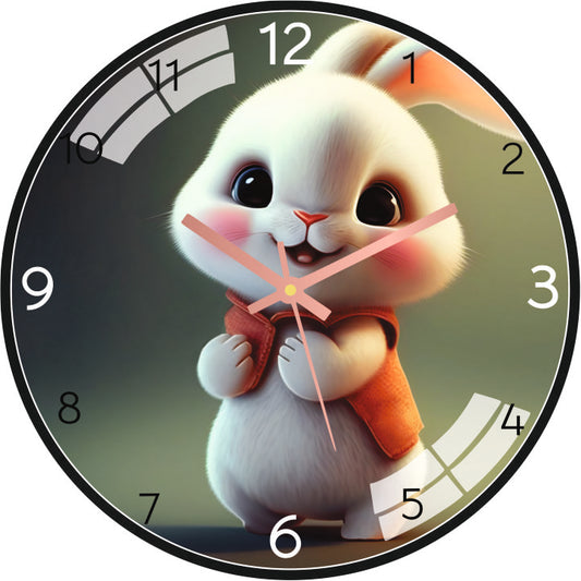 Cute Bunny Wall Clock
