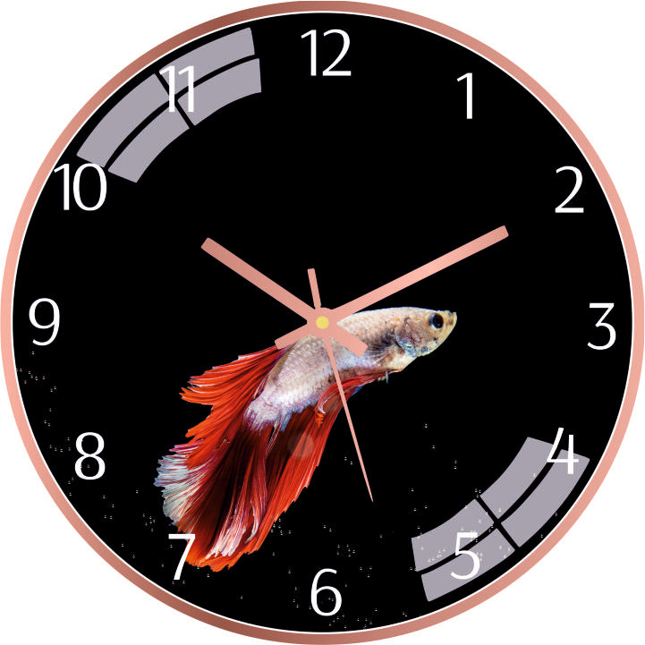 Swimming Fish Wall Clock