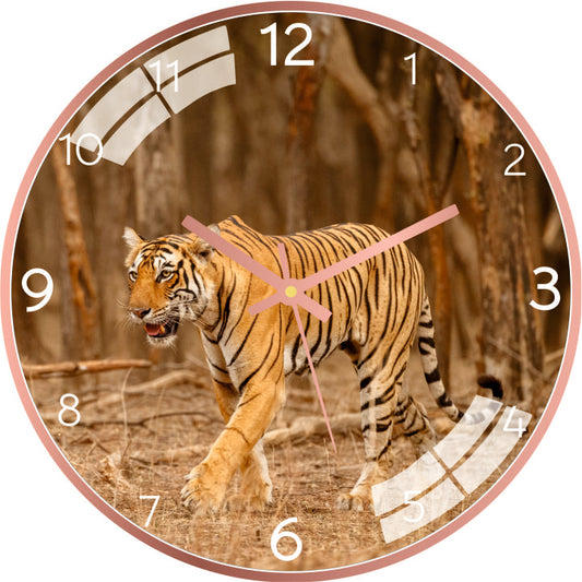 Real Tiger Wall Clock