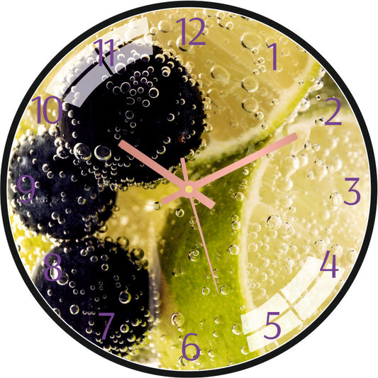 Berries-Lemon Fruit Wall Clock