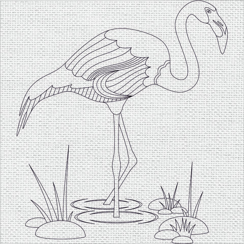 Flamingo DIY Frame Canvas Base
