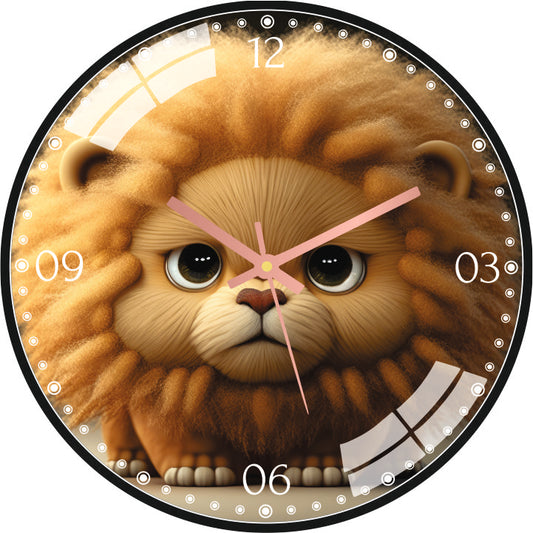 Baby Lion Wall Clock