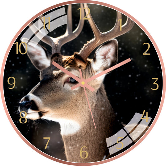 Realistic Deer Wall Clock