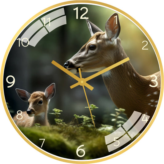 Cute Deer Wall Clock
