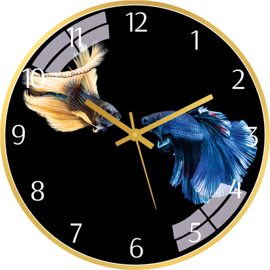 Two Fish Wall Clock