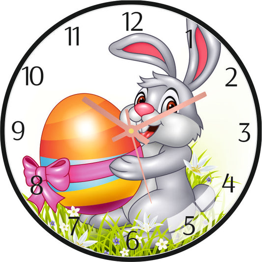 Cute Cartoon Rabbit Wall Clock