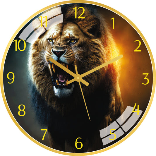 Dangerous Lion Wall Clock