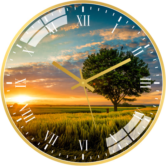 Sunset Nature Wall Clock