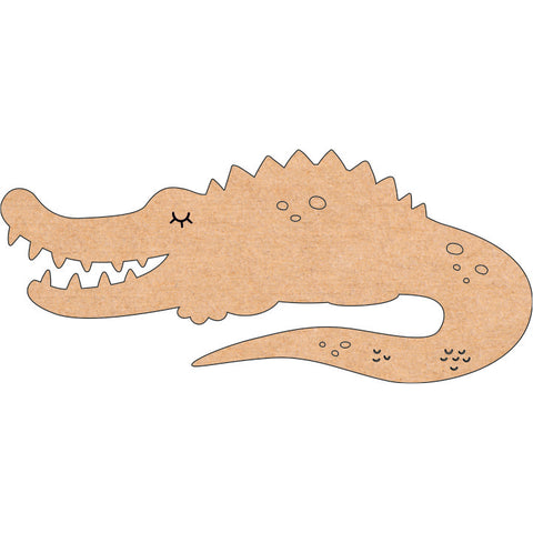 Mdf Crocodile DIY Cutout