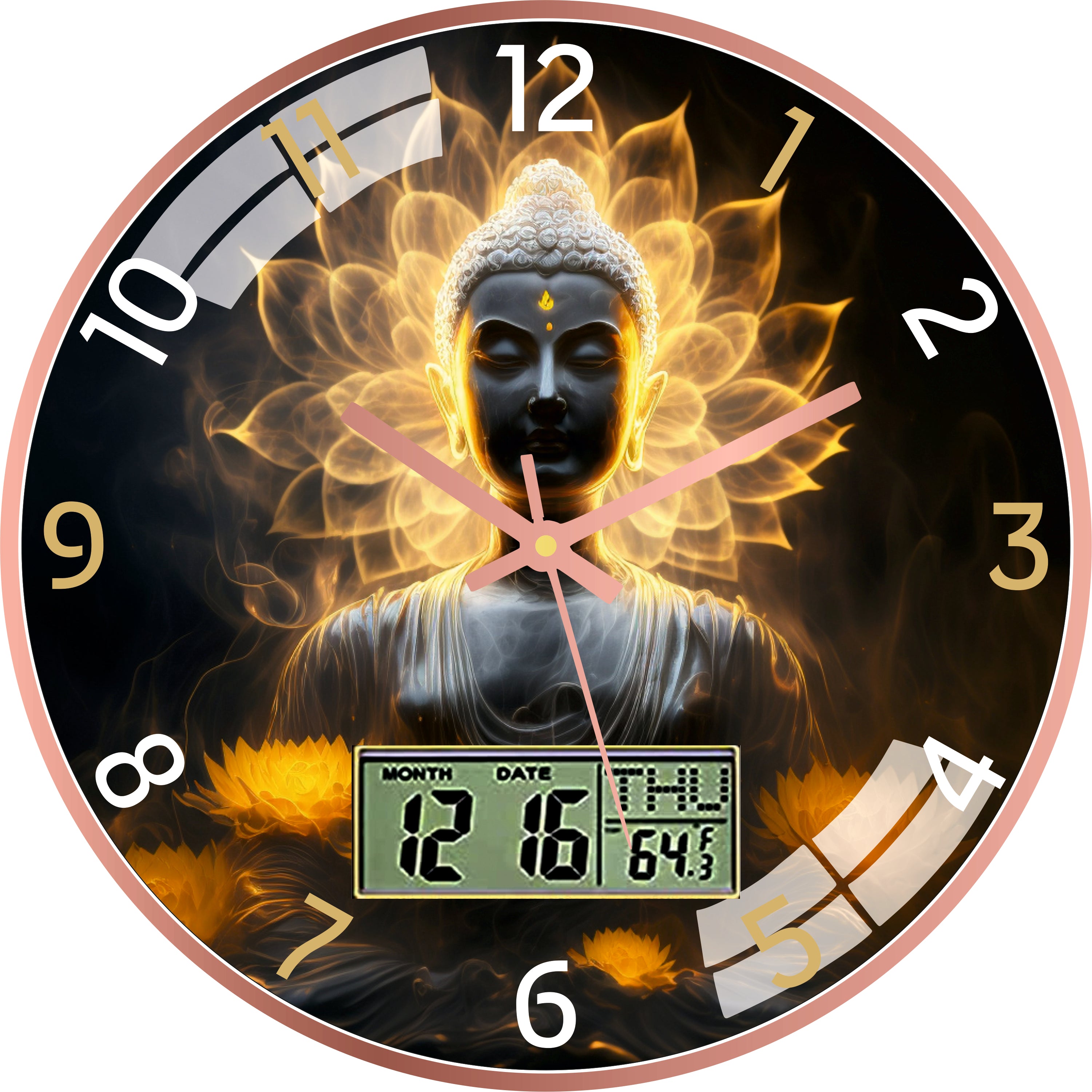 Lord Buddha Wall Clock