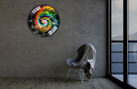 Colorful Abstract Wall Clock