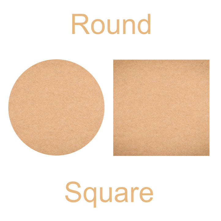 MDF Plain Round And Square DIY Base