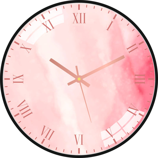 Pink Gradient Wall Clock