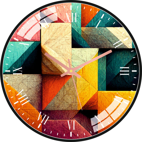Colorful Texture Wall Clock