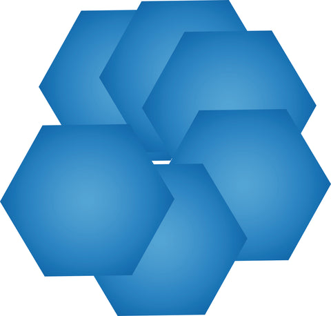 MDF/Acrylic Hexagon Coaster (6Pcs)