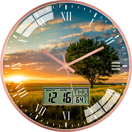Sunset Nature Wall Clock