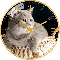 Cute Cat Wall Clock