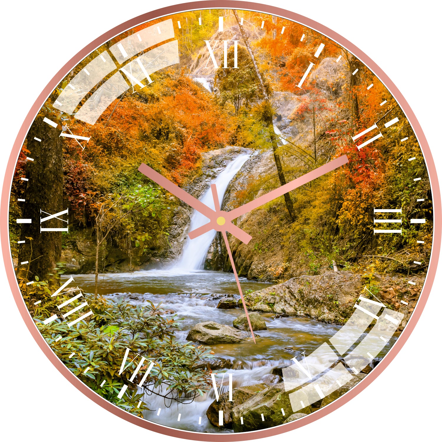 Beautiful Waterfall Wall Clock