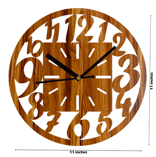Numeral Wooden Clock