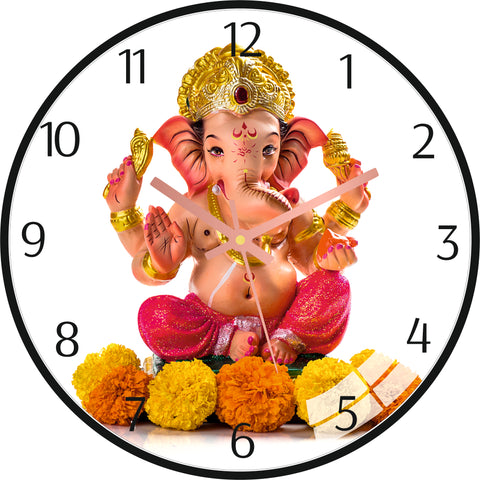 God Ganesha Wall Clock