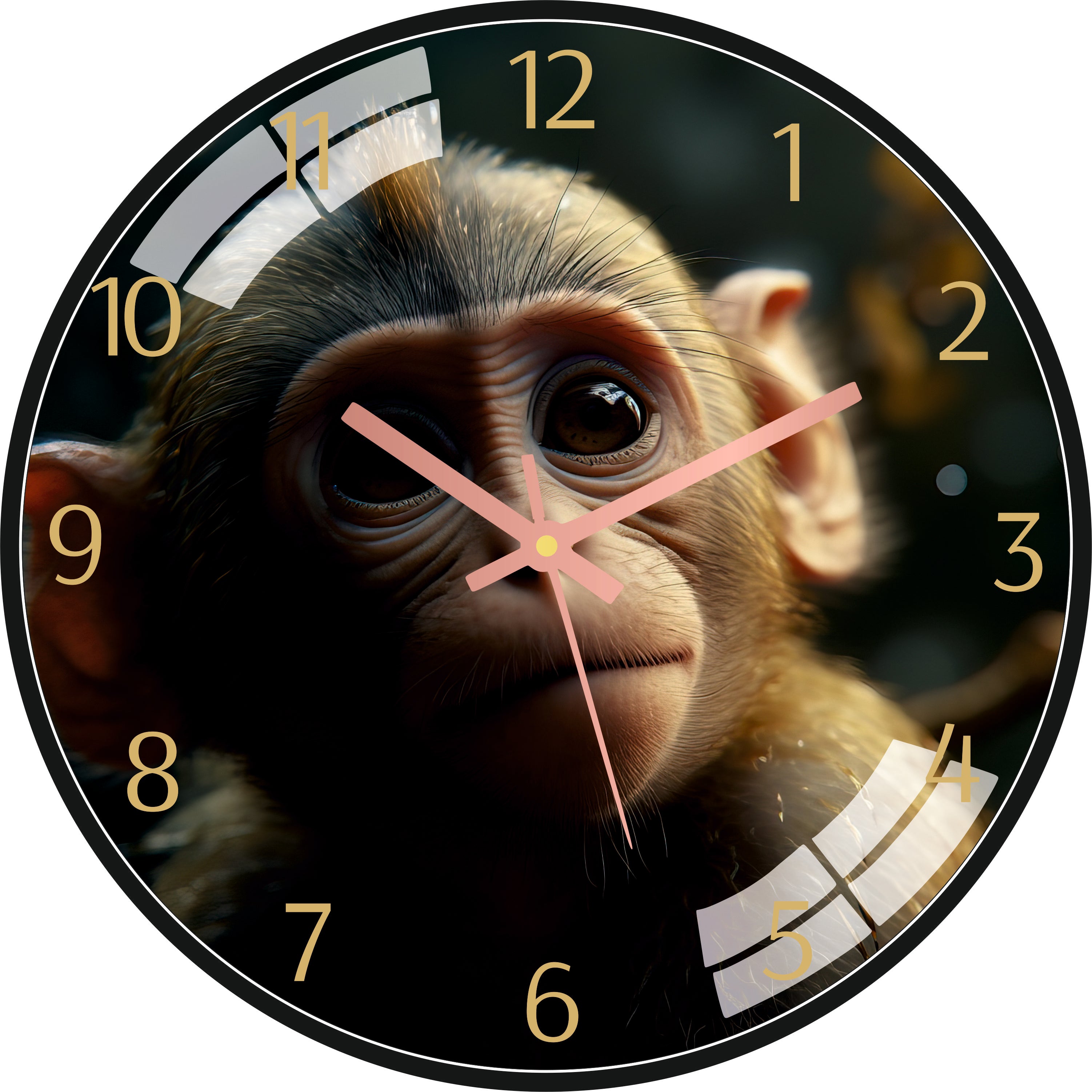 Monkey Face Wall Clock