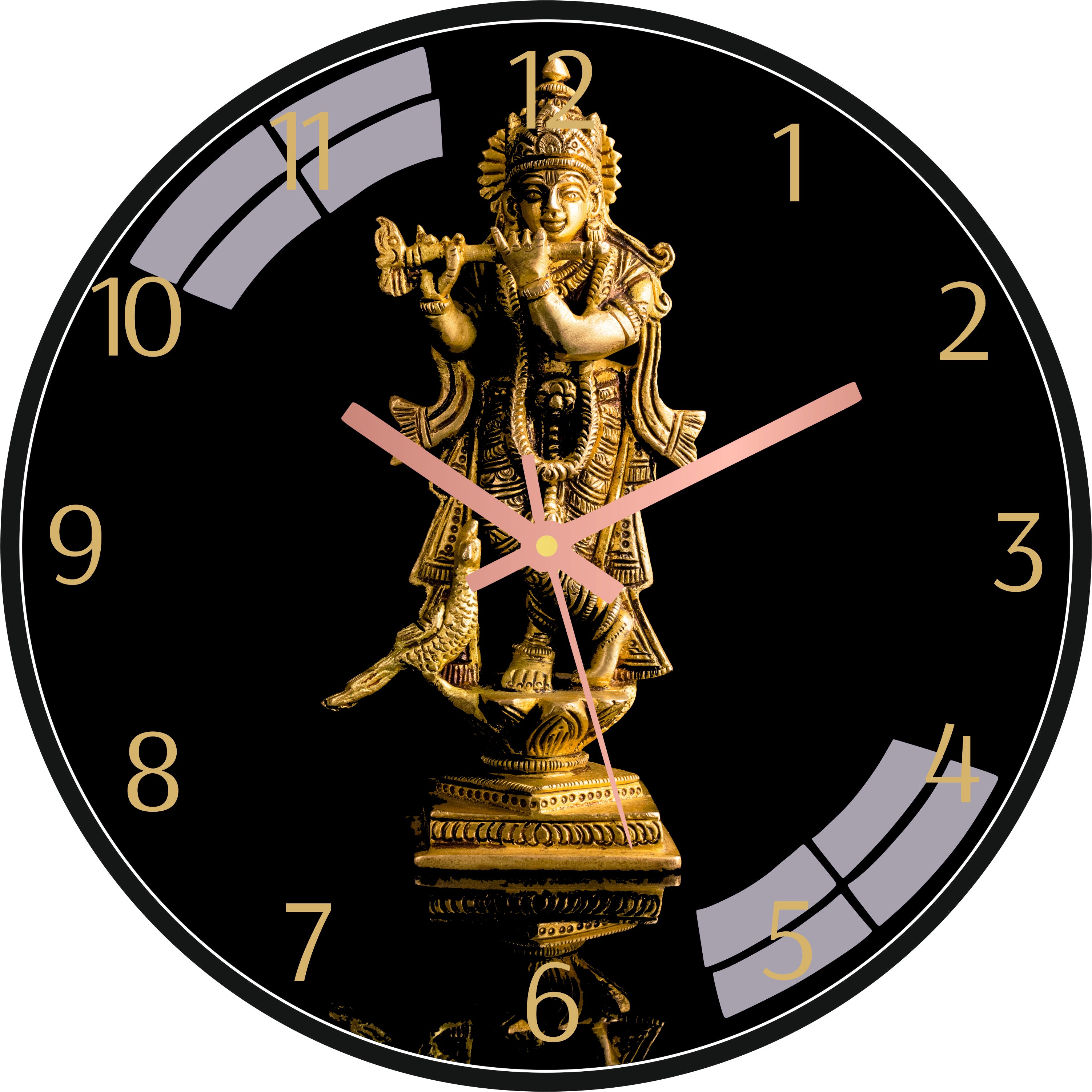 Krishna Statue Wall Clock
