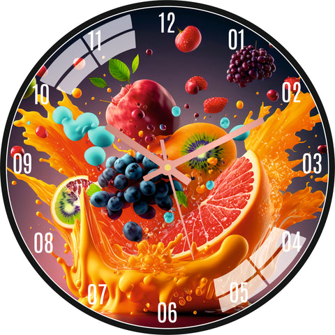 Splash Fruit Wall Clock