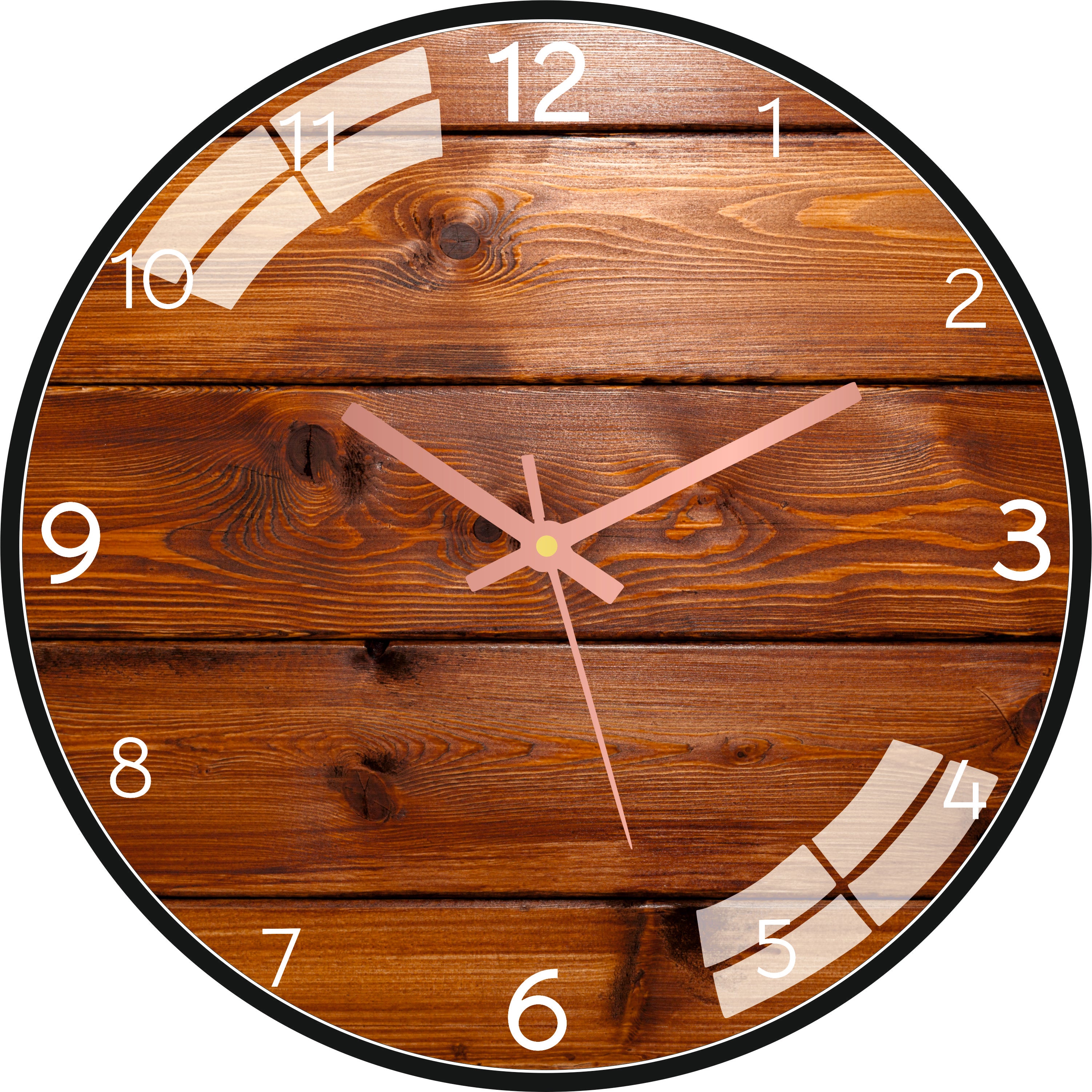 Plank Wood Wall Clock
