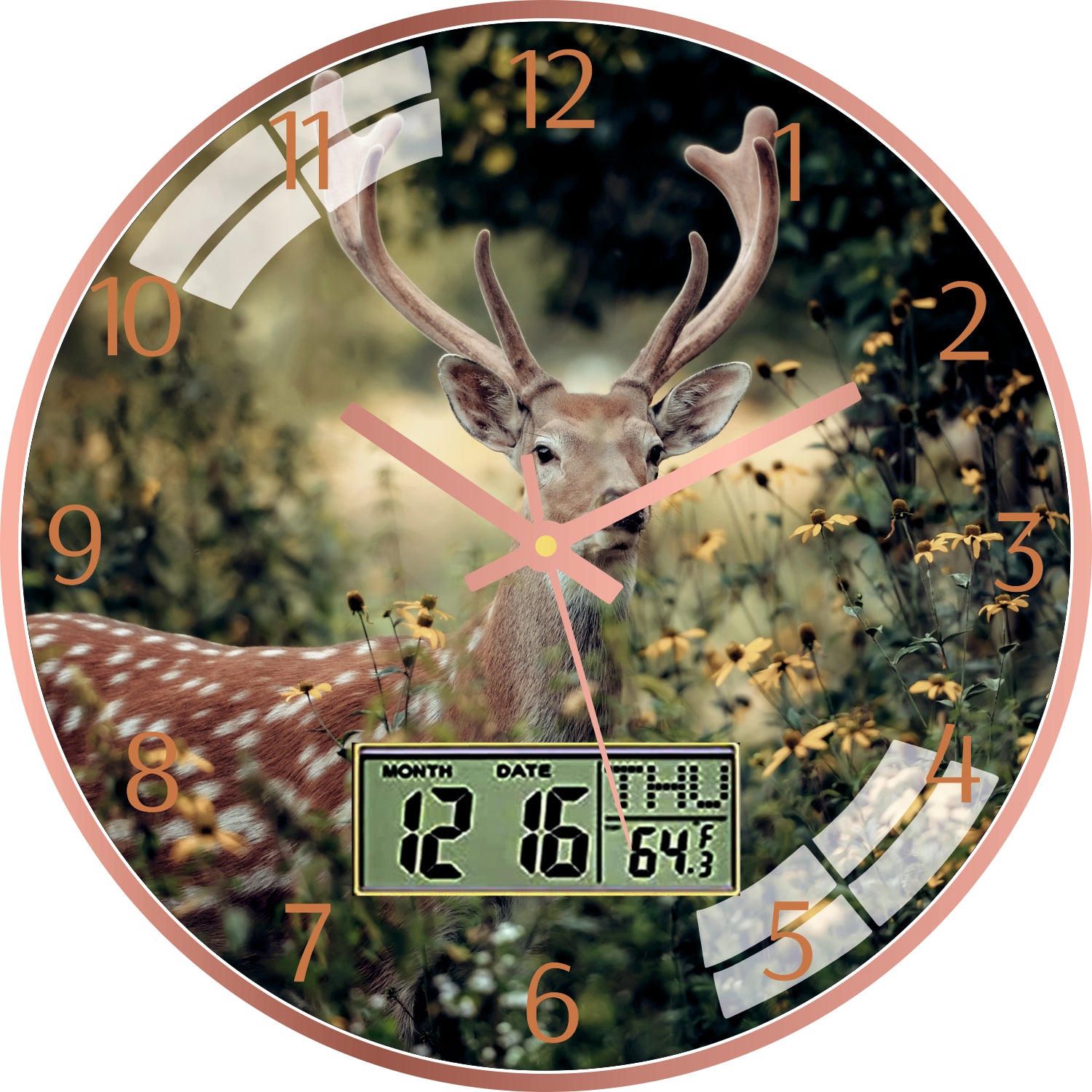 Forest Deer Wall Clock