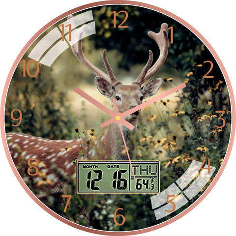 Forest Deer Wall Clock