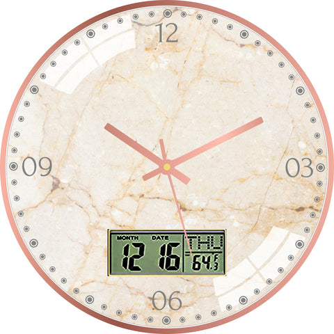 Spatter Marble Stone Wall Clock