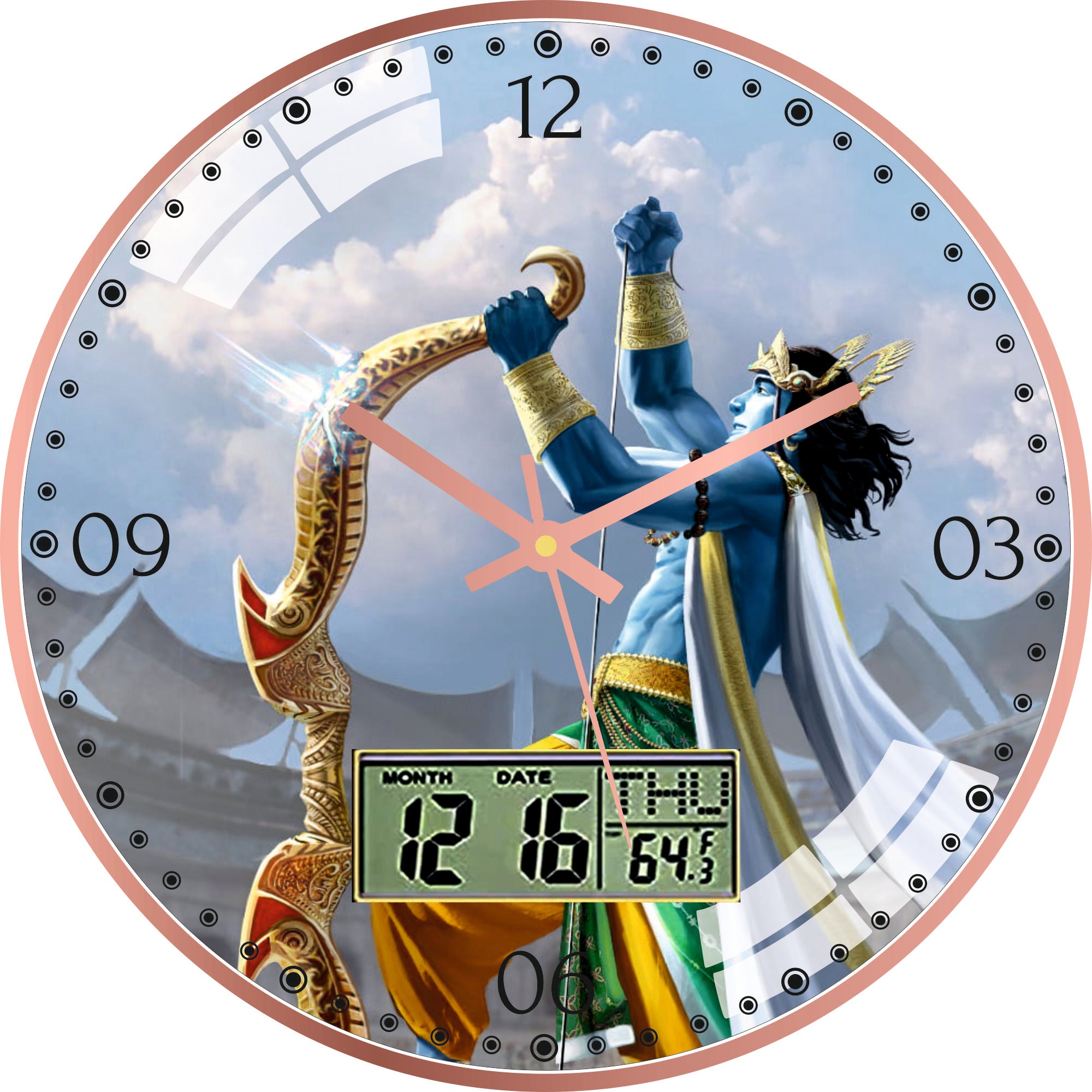 Ram the warrior Wall Clock